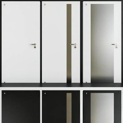 现代实木单开门组合